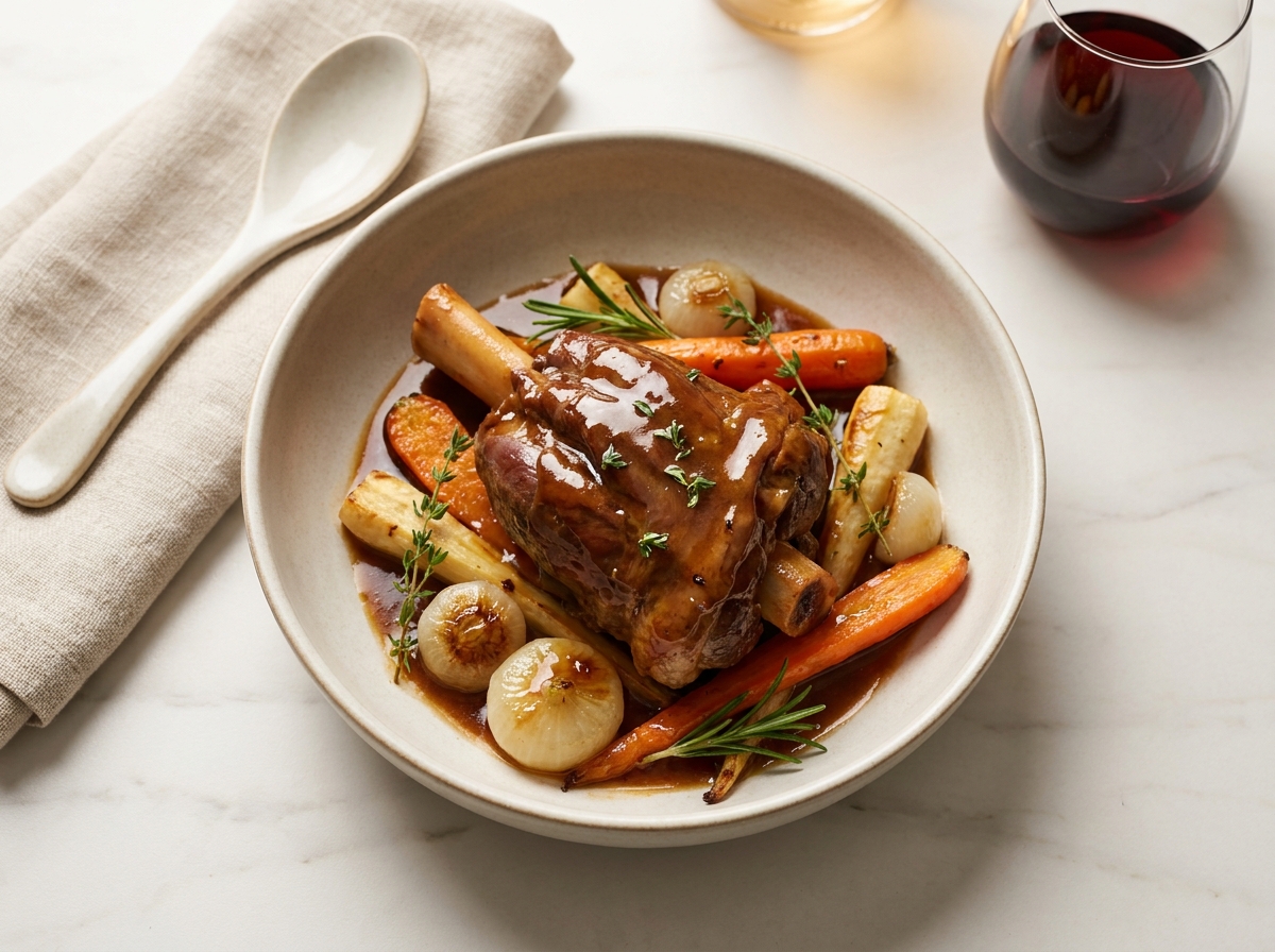 Veal Shank u demi-glace sosu — EasyLunch kuhinja
